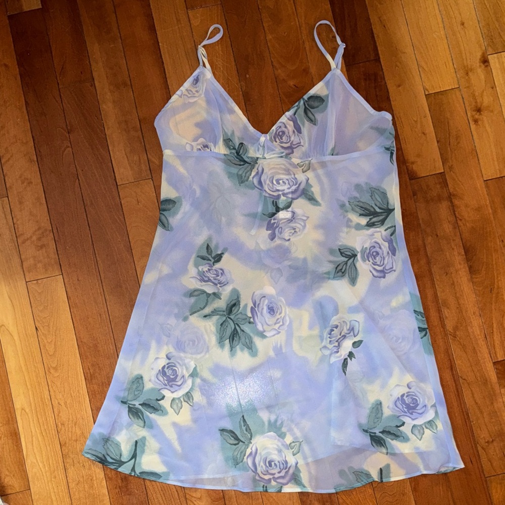 Vintage Y2K La SENZA Floral Slip Dress with Adjustable Straps